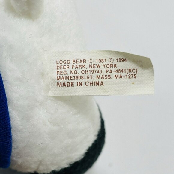 Vintage Logo Bear Lsp Panda Plush Toy Buckle Up Driving Safety Driver Warning - Picture 9 of 10